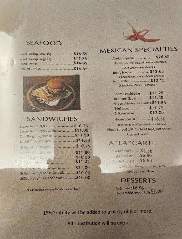 Steak House Restaurant Menu image 1